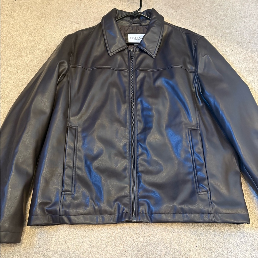 Cole Haan faux leather jacket